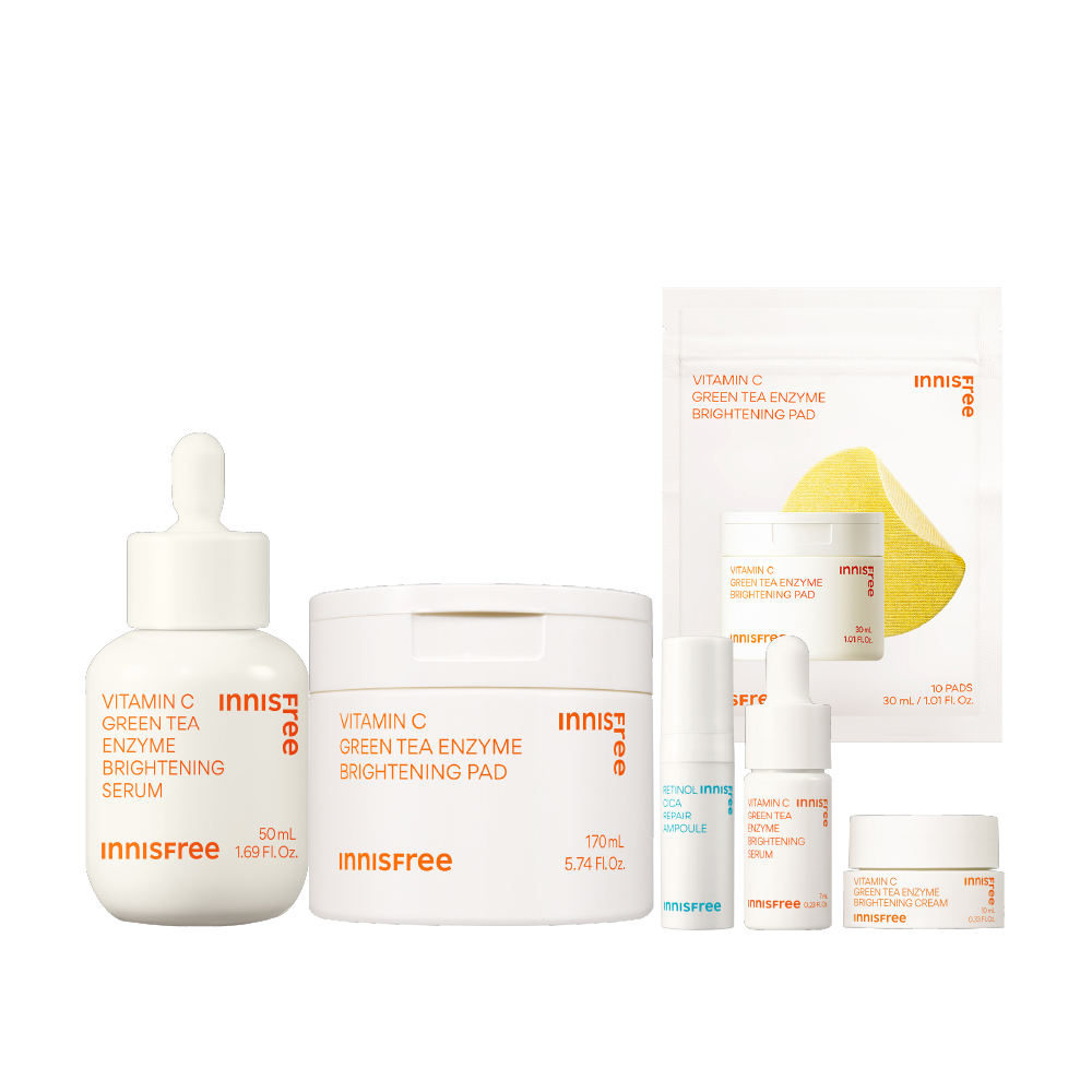 [1月限定]維C棉片兩用煥亮組 innisfree VC+VCP