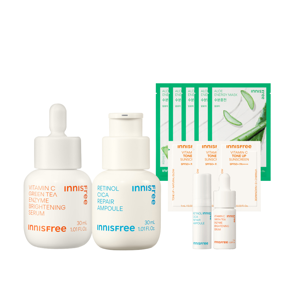 [1月限定]早C晚A戰痘穩膚組(入門版) innisfree VC+RCA