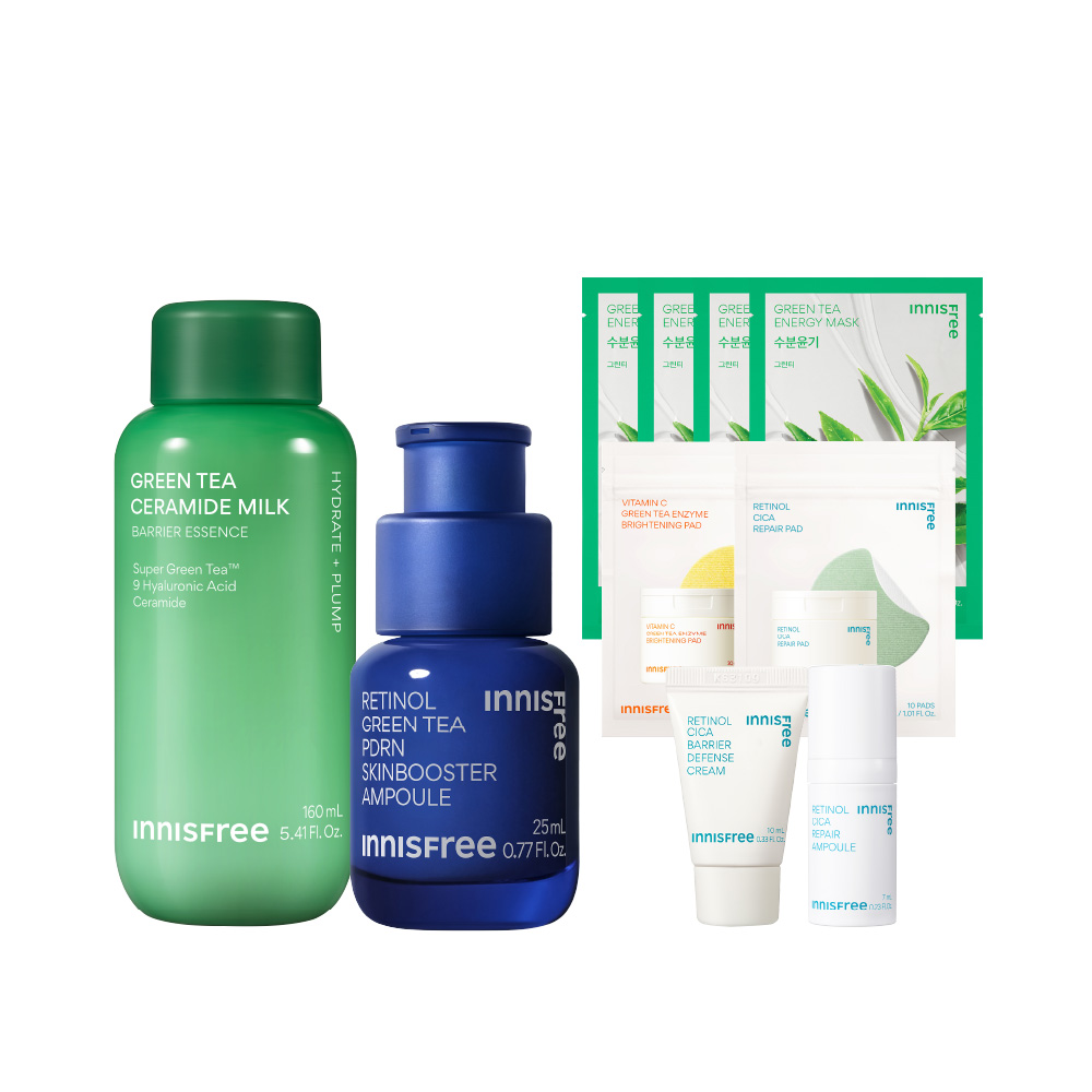 [💙單單限定優惠]牛奶肌水嫩緊緻保養組  innisfree dan set1