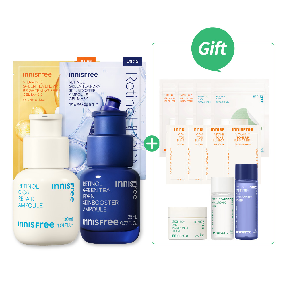 [💙單單限定優惠]雙A水煮蛋肌補水亮膚組 innisfree