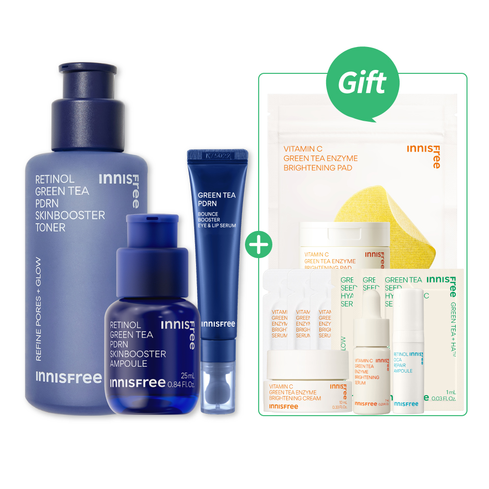 [2月限定]PDRN家族水光奇蹟撫紋組 innisfree