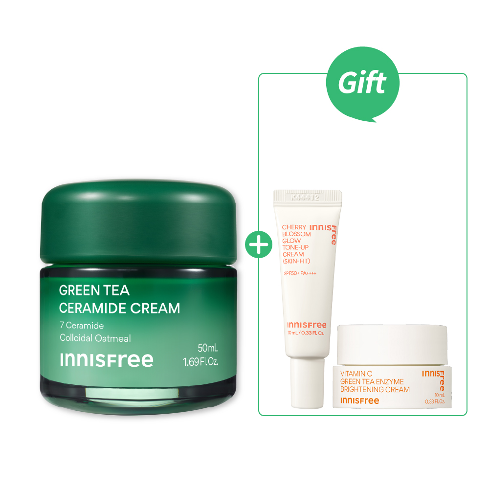綠茶神經醯胺保濕霜 50ml innisfree INNISFREE GREEN TEA CERAMIDE CREAM