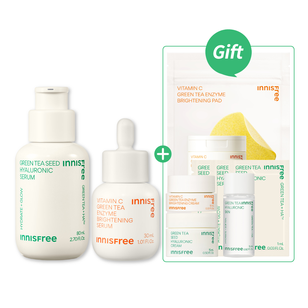 [2月限定]綠茶維C爆水發光組 innisfree