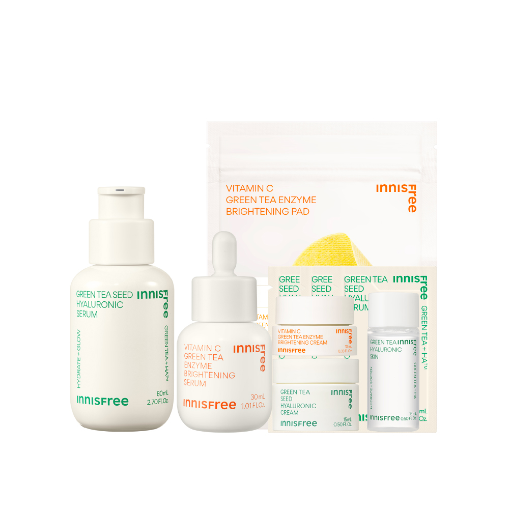 [2月限定]綠茶維C爆水發光組 innisfree GT+VC set