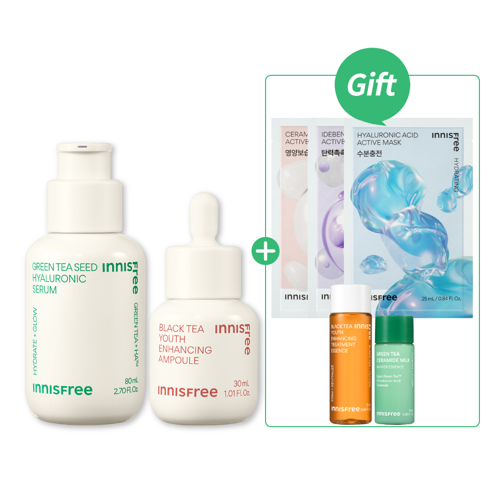 [2月限定]明星雙茶保濕彈嫩組 innisfree