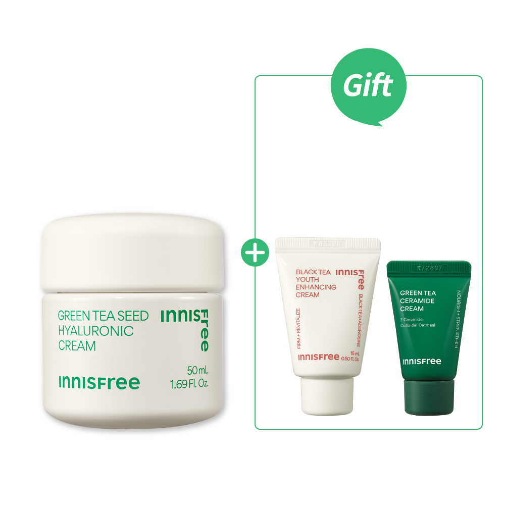 綠茶籽玻尿酸保濕霜 50ml innisfree INNISFREE GREEN TEA SEED HYALURONIC CREAM